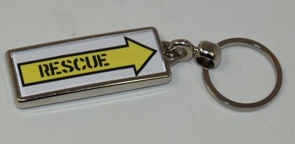 Rescue Keyring (metal) pr21