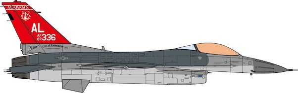 F16C Fighting Falcon USAF, US Air Force, ANG, 160th Fighter Squadron, 187th Fighter Wing, 2017 JCW-72-F16-009