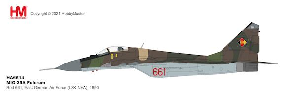 MIG29A Fulcrum Red 661, East German Air Force (LSK-NVA), 1990 HA6514