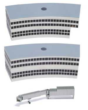 Airport Accessories 2 x Departure Halls round Plus 1 x Gangway 519823
