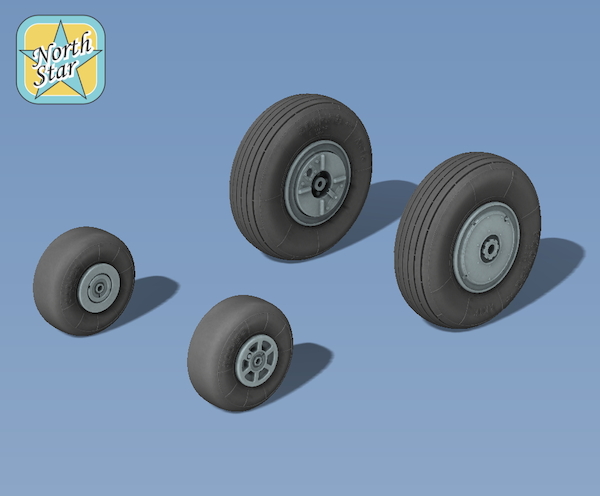 Wheel set for Kamov KA15, KA18 NS72131-a