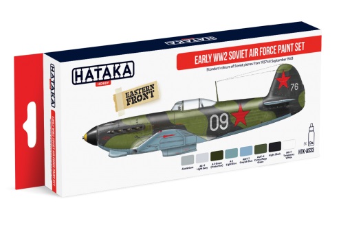 Early WW2 Soviet Air Force Paint set (8 colours) HTK-AS33