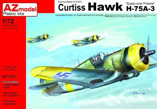 Curtiss Hawk 75A-3 Sussu over Finland AZ7571
