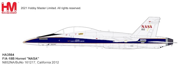 F/A-18B Hornet NASA N852NA/BuNo 161217, California 2012 HA3564