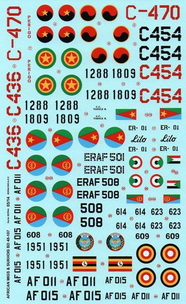 African Air Forces MiGs & Sukhois BD48-107