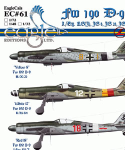 Focke Wulf FW190D-9 (JGErg.KG(J), JG301 JG26, JG6) EGD7261