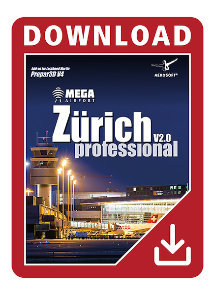 LSZH-Mega Airport Zurich V2.0 professional (Download version) 14188-D