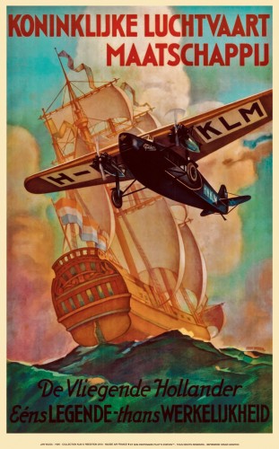 KLM de Vliegende Hollander - Jan Wijga 1926 poster  MAFK01