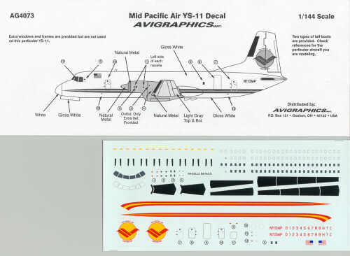 NAMC YS11 (Mid Pacific Air) AG4073
