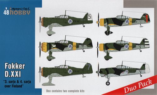 Fokker DXXI. 3.sarja and 4.sarja over Finland (Combo kit) sh48124