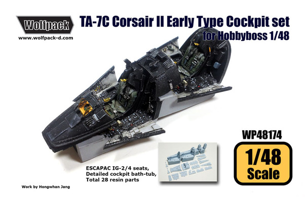 TA7C Corsair II early Type cockpit set (Hobby Boss) WP48174