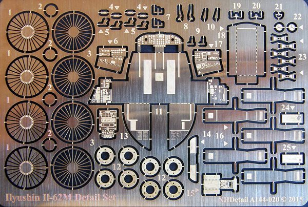 Ilyushin IL62M Detailset (ICM) A144-020