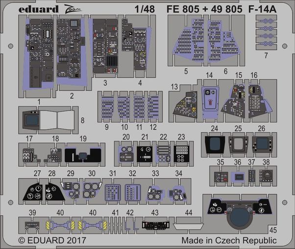 Detailset Grumman F14A Tomcat (Tamiya) FE805