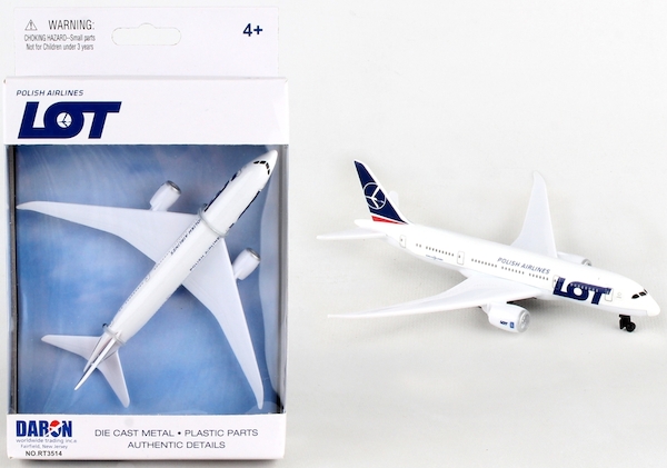 Single Plane for Airport Playset (Boeing B787 LOT Polish) RT3514