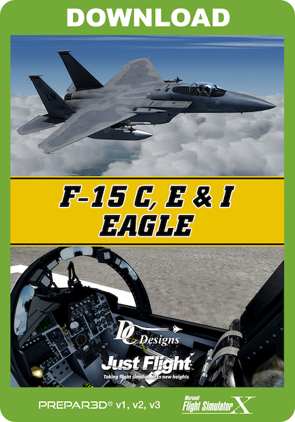 DC Designs F-15 C, E & I Eagle (FSX, P3D V1/V2/V3 download version)  J3F000281-D