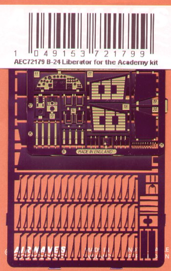 Convair B24 Liberator Detail set (Academy) AC72179
