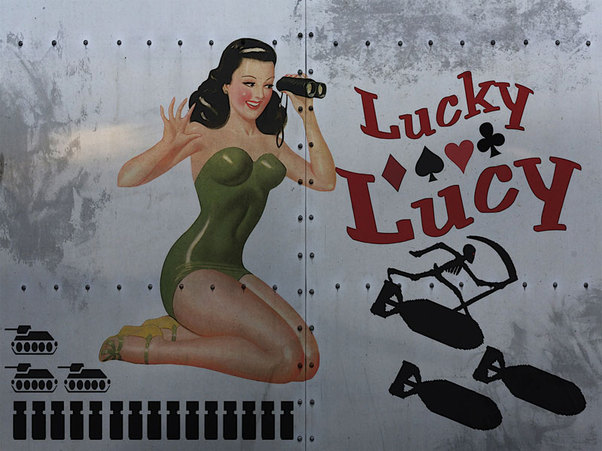 Lucky Lucy Metal Sign - pinup 5737