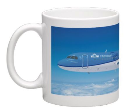 Mug KLM Cityhopper Fokker 70 PH-KZU Anthony Fokker Farewell MOK-F70-L