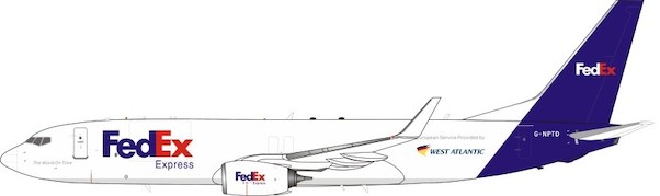 Boeing B737-800BCF West Atlantic / FedEx G-NPTD With Stand JF-737-8-015