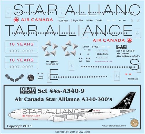 A340-600 (Air Canada Star Alliance) 44-A340-9
