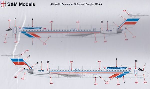 McDonnell Douglas MD83 (Paramount) SMK44-62