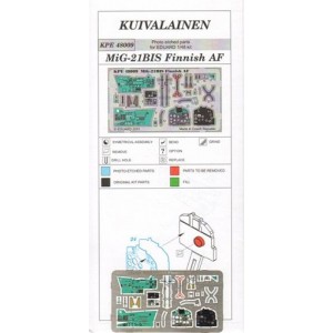 Detailset Finnish Mikojan MiG-21BIS (Finnish AF) interior EDU KPE48009
