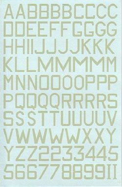 RAF Squadron Code Letters & Numbers Sky X48023