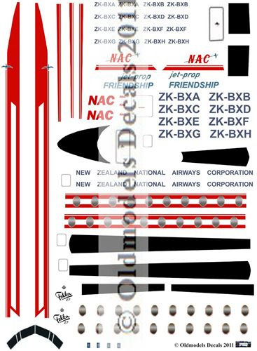 Fokker F27-100 Friendship NAC 2nd scheme) for F-RSIN, Welsh and Doyusha kit) OMD-F27-14403