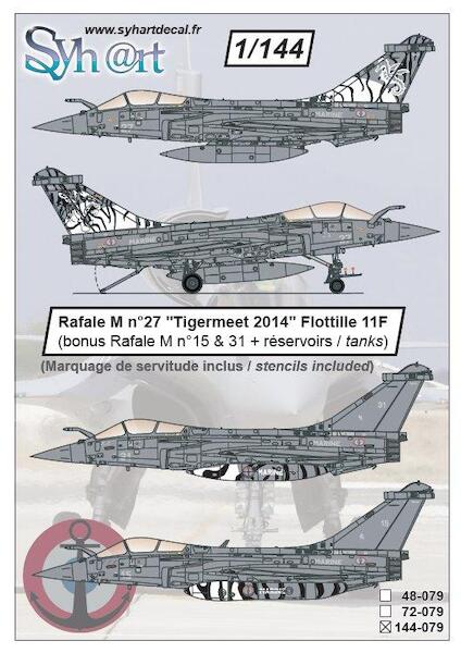 Dassault Rafale M No27 (Tigermeet 2014 Flotille 11) 144-079