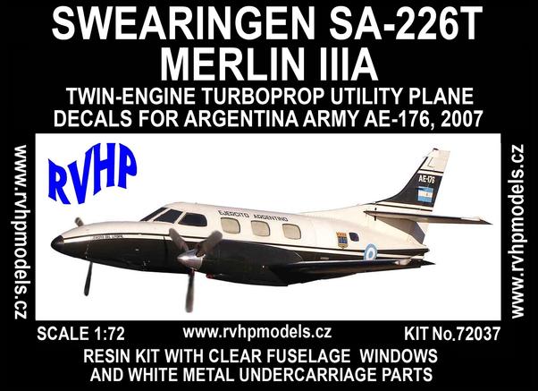 Swearingen SA-226T Merlin IIIA (Argentina) - Reissue RVH72037