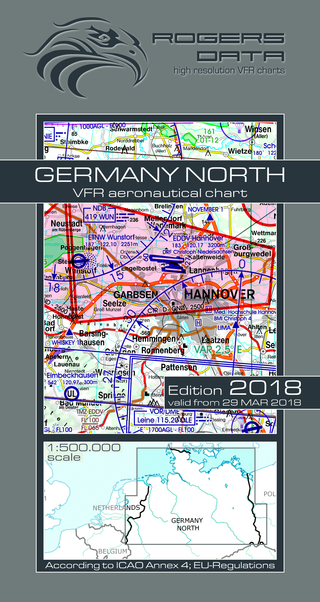 VFR aeronautical chart Germany North 2018 ROGERS-GERM-N