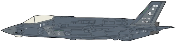F35A Lightning II JSF (USAF, 15-5194, 466th FS