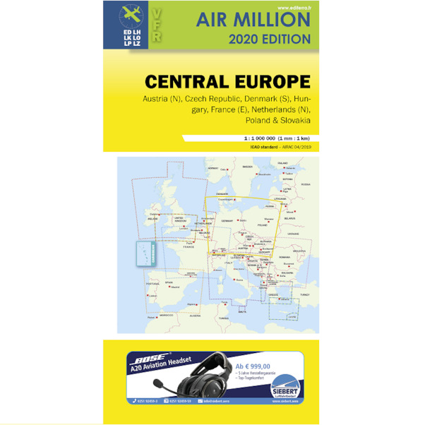 Germany: VFR Chart Central Europe Air Million 2020 3760249830239
