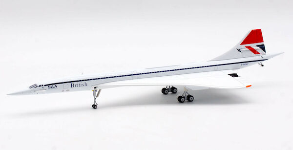Concorde British Airways / SAA G-BOAC with stand and collector coin ARDBA25