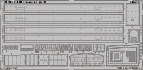 Detailset F14D Tomcat Armament (Trumpeter) E32-309