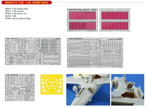 Detailset Lockheed F80 Shooting Star (Hobby Boss) BIG49110