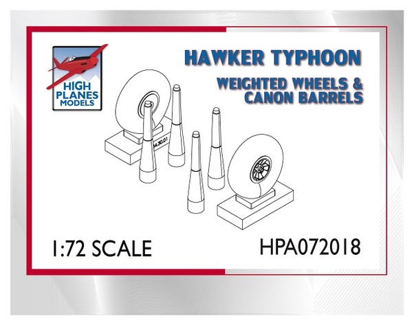 Hawker Typhoon wheels and cannon HPA072018