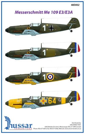 Messerschmitt Bf 109E-3/E-3A D48002