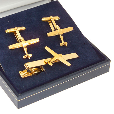 Clivedon Tie Bar & Cufflinks Cessna CTBC-CESSNA