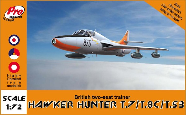 Hawker Hunter T.7/T.8C /T.53 (KLu, RAF R.Dan.AF) R72-048