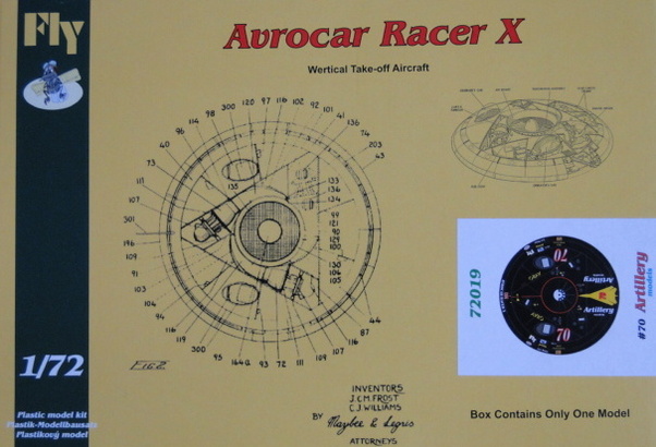 Avro Canada VZ9 Avrocar VTOL Aircraft Racer X - Artillery Models 72019