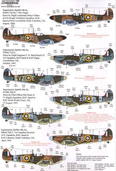 Supermarine Spitfire Mk.I/Mk.IIa Pt 2 x32054