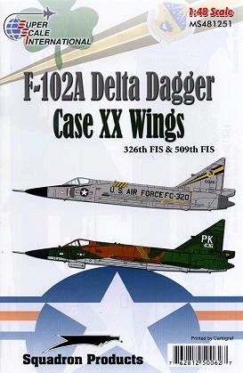 48-1251 F102A Delta Dagger Case XX Wings (326FIS, 509FIS, USAF) 48-1251