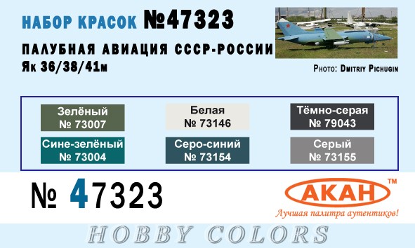 USSR -Russia carrier-based aircraft :YAK-36 / Yak-38 Yak-141M Colours 47323