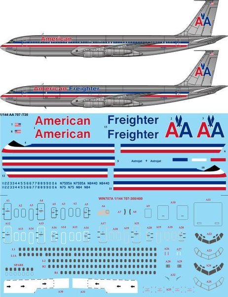 Boeing 707 (American Airlines) AA144-707