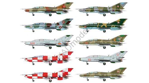Mikoyan MiG21UM Fishbed part 2 (Russia, Bulgaria,Vietnam, Croatia,Hungary) HAD72145