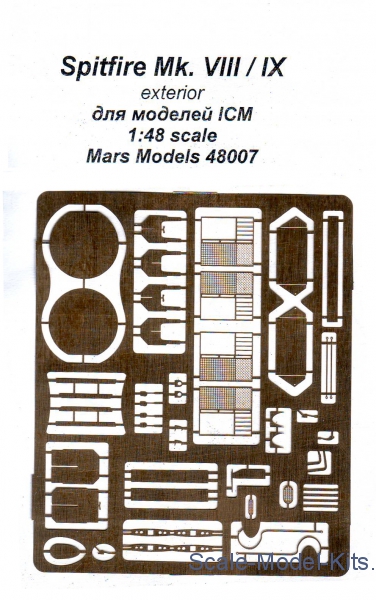 Detailset Spitfire MKVIII / MKIX exterior (ICM) MRM48007
