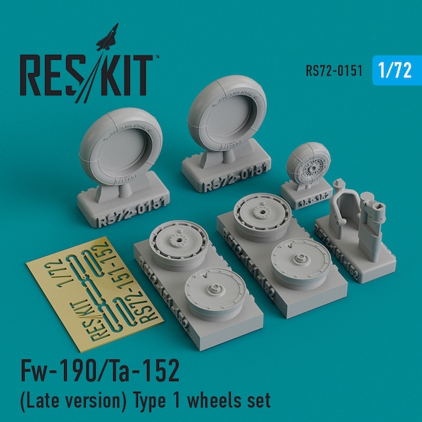 Focke Wulf FW190/TA152 (Late Version) Type 1 Wheel set RS72-0151