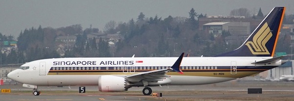 Boeing B737-8MAX Singapore Airlines 9V-MBN 04315