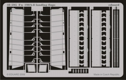 Detailset Focke Wulf FW190A-8 Landing Flaps (Hasegawa) E48-595